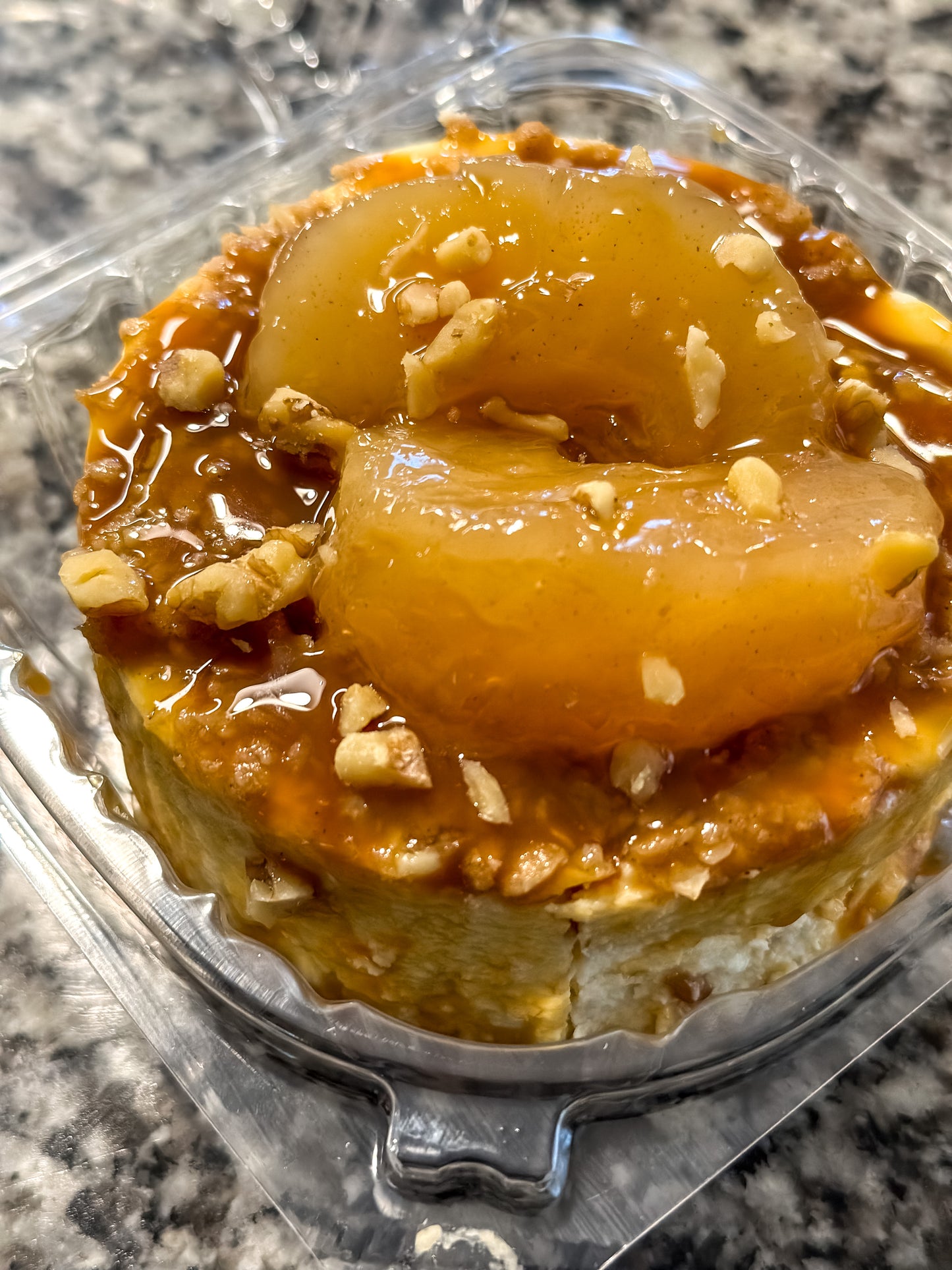 Caramel Apple Walnut Cheesecake