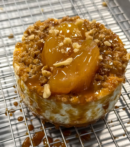 Caramel Apple Walnut Cheesecake